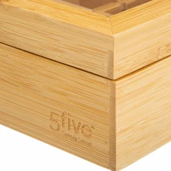 5 Five Simply Smart Boite de 12 compartiments amovibles (23 x 28 cm) Bambou Siao Naturel Outlet