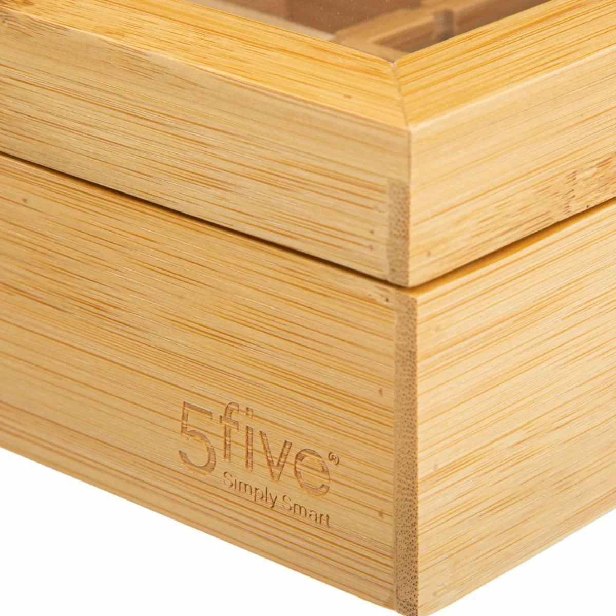5 Five Simply Smart Boite de 12 compartiments amovibles (23 x 28 cm) Bambou Siao Naturel Outlet