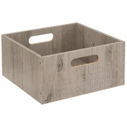 5 Five Simply Smart Boite de rangement (31 x 31 x 15 cm) Mano e Gris
