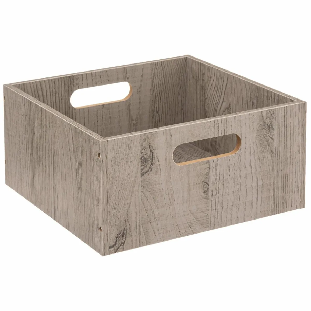 5 Five Simply Smart Boite de rangement (31 x 31 x 15 cm) Mano e Gris