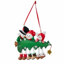 CHRISTMAS INSPIRATIONS Bonhomme de neige à suspendre (H10 cm) Famille Multicolore Clearance