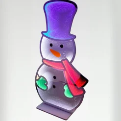 KOOPMAN Bonhomme de neige lumineux Géant 735 LED (H180 cm) Infinity Multicolore Discount