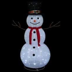 FEERIC LIGHTS Bonhomme de neige lumineux 100 LED (H120 cm) Stan Blanc froid Hot