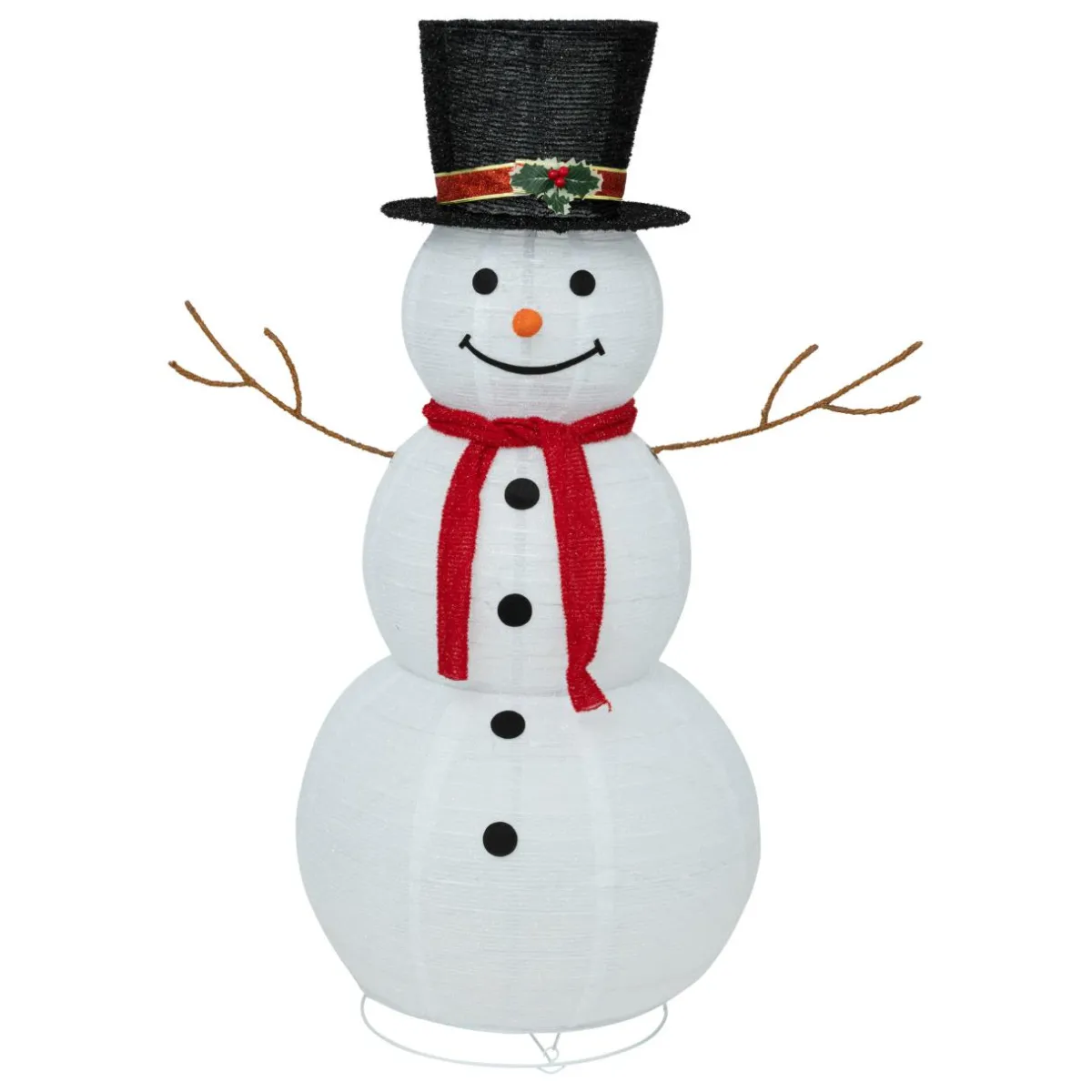FEERIC LIGHTS Bonhomme de neige lumineux 100 LED (H120 cm) Stan Blanc froid Hot