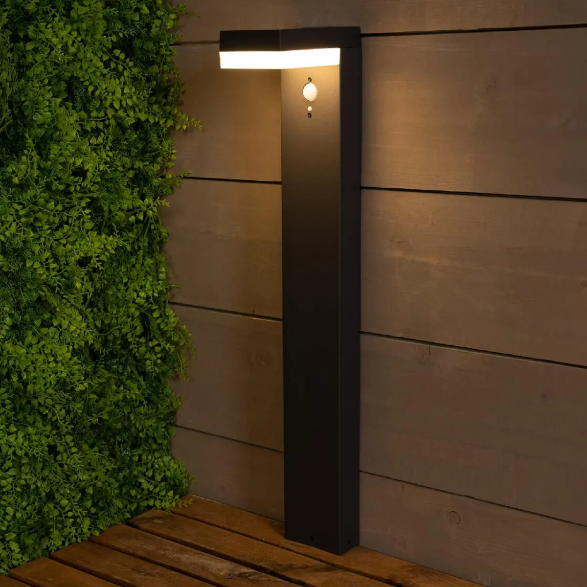 #N/A Borne de jardin solaire 600 lumens (H70 cm) Elite Gris Anthracite Discount