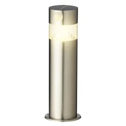 #N/A Borne de jardin solaire 150 lumens (H30 cm) Premium Argent Gris New