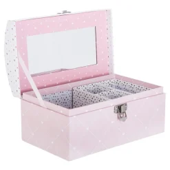 Atmosphera createur d'interieur for kids Boîte à bijoux enfant miroir Demoiselle Rose Outlet