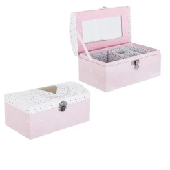Atmosphera createur d'interieur for kids Boîte à bijoux enfant miroir Demoiselle Rose Outlet