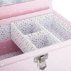Atmosphera createur d'interieur for kids Boîte à bijoux enfant miroir Demoiselle Rose Outlet