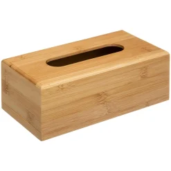 ATMOSPHERA Boîte à mouchoirs en bambou Naturel Bois Outlet
