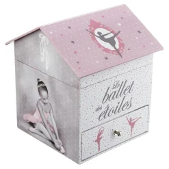 Atmosphera createur d'interieur for kids Boîte à musique enfant (H16 cm) Ballerine Rose Outlet