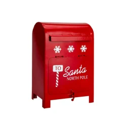 KOOPMAN Boîte aux lettres (H23 cm) Santa Pôle nord Rouge
