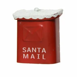 KAEMINGK Boîte aux lettres (H6,5 cm) Santa de Noël Rouge Sale