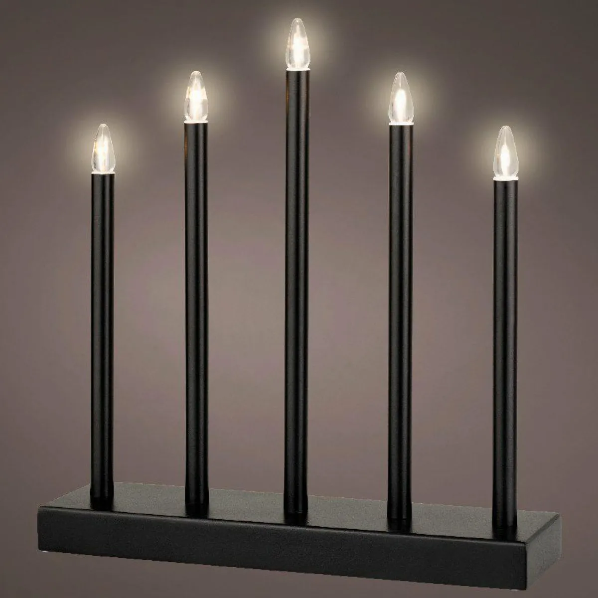 KAEMINGK Bougeoir lumineux à piles 5 LED (H40 cm) Christmas Blanc chaud Clearance