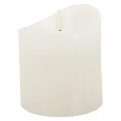 KOOPMAN Bougie à piles LED (H12 cm) Axelle Blanc Discount
