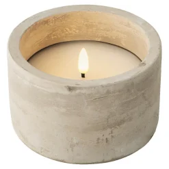 #N/A Bougie de table à piles LED (H8 cm) Galice Gris New