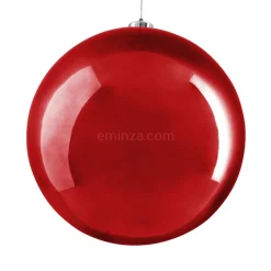 KAEMINGK Boule de Noël (D200 mm) Alpine Rouge New