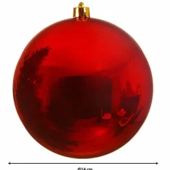 KAEMINGK Boule de Noël (D140 mm) Alpine Rouge