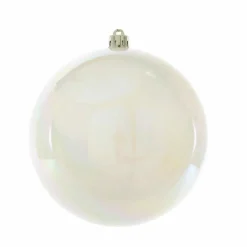 KAEMINGK Boule de Noël (D200 mm) Alpine Blanc irisé Discount