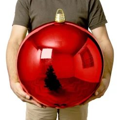 EMINZA Boule de Noël (D400 mm) New Alpine XXL Rouge Hot