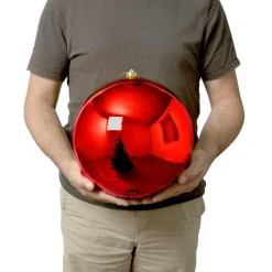 EMINZA Boule de Noël (D250 mm) New Alpine Rouge Online