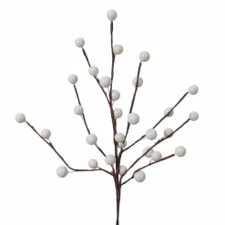 KAEMINGK Branche décorative Noël (26 cm) Baies Izoenn Blanc Best