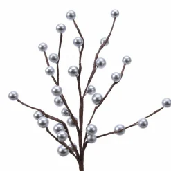 KAEMINGK Branche de baies laquées (26 cm) Glace d' Argent Best