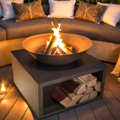 #N/A Brasero de jardin (D75 x H58 cm) Moderna Noir Discount
