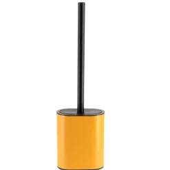 TENDANCE Brosse WC à tête plate Black Line Ocre/Noir Jaune ocre Outlet