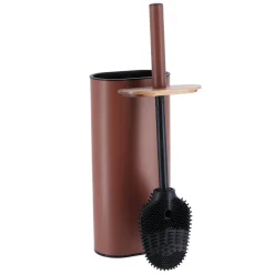TENDANCE Brosse WC couvercle acacia Season Color Ambre Hot