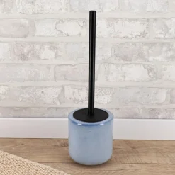 TENDANCE Brosse WC grès laqué Pietra Bleu