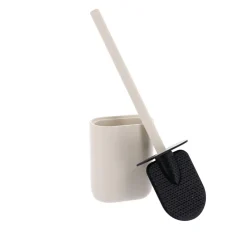 TENDANCE Brosse WC ovale Japandi Beige Discount