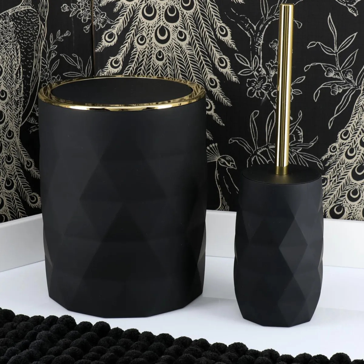 TENDANCE Brosse WC Rubby Noir Outlet