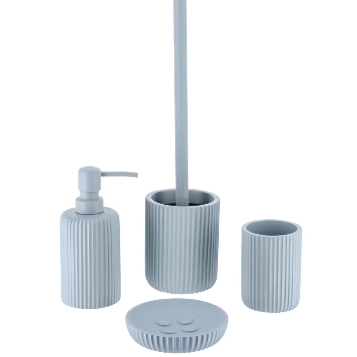 TENDANCE Brosse WC Timeless Strié Bleu clair Clearance