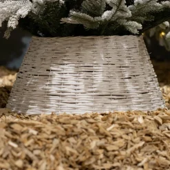 KAEMINGK Cache pied de sapin en osier (D70 cm) Saule tressé Blanc Outlet