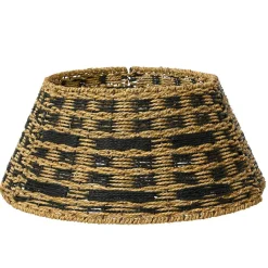 KAEMINGK Cache pied de sapin tressé (D57 cm) Classic Noir et Naturel Outlet