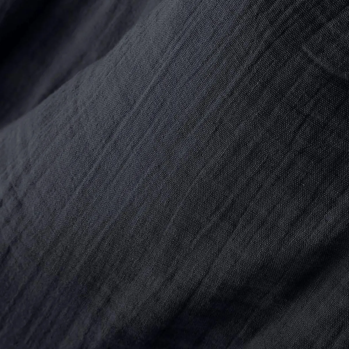EMINZA Cache-sommier Gaze de coton (140 x 190 cm) Gaïa Bleu nuit Clearance