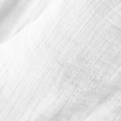 EMINZA Cache-sommier Gaze de coton (90 x 190 cm) Gaïa chantilly Blanc Discount