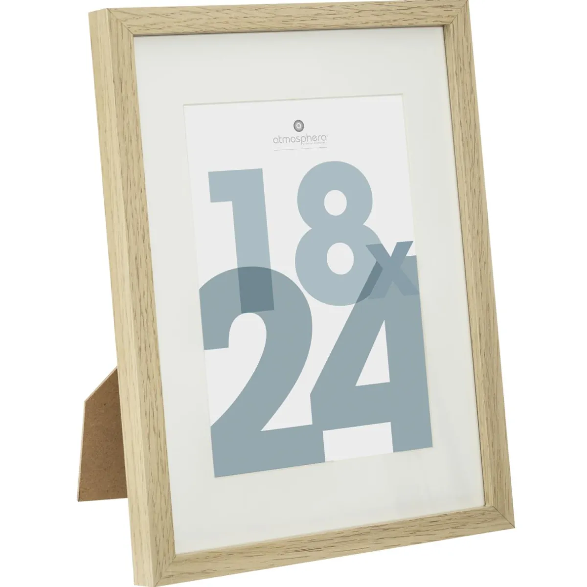 ATMOSPHERA Cadre photo (18 x 24 cm) Manu bois Naturel Clearance
