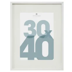 Atmosphera, cru017dateur d'intu017drieur Cadre photo bois mural (30 x 40 cm) Manu Blanc Online
