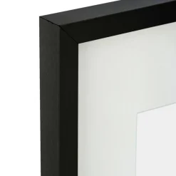 Atmosphera, cru017dateur d'intu017drieur Cadre photo bois mural (40 x 50 cm) Manu Noir Outlet