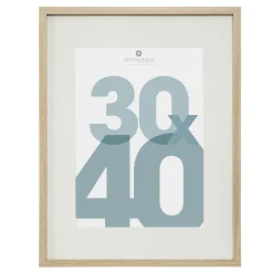Atmosphera, cru017dateur d'intu017drieur Cadre photo bois mural (30 x 40 cm) Manu Naturel Hot