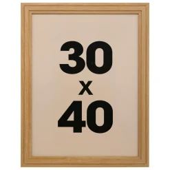 Atmosphera, cru017dateur d'intu017drieur Cadre photo mural bois (30 x 40 cm) Alix Marron New