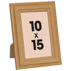 Atmosphera, cru017dateur d'intu017drieur Cadre photo mural bois (10 x 15 cm) Alix Marron Best