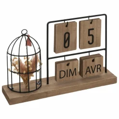 ATMOSPHERA Calendrier déco à poser en et métal Bois Online