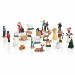 Feeric Lights & Christmas Calendrier de l'Avent Personnages pour village de noel Bleu Hot