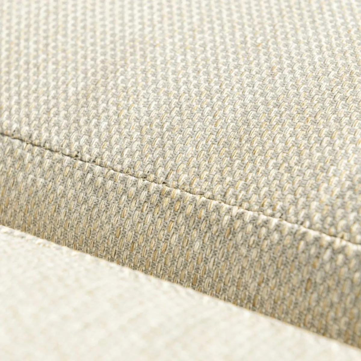 MOBELLIA Canapé de jardin en aluminium 2 places Elba Blanc et beige Blanc - Beige Online