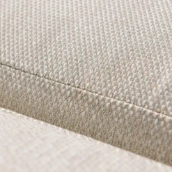 MOBELLIA Canapé de jardin en aluminium 2 places Amalfi Blanc et taupe Blanc - Taupe New