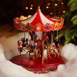 KAEMINGK Carrousel lumineux et animé (H25 cm) Souvenirs d’Hiver Multicolore Outlet