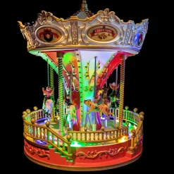 KAEMINGK Carrousel lumineux et musical à piles D'antan Outlet